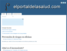 Tablet Screenshot of elportaldelasalud.com